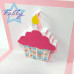 TARJETA POP UP - CUPCAKE 